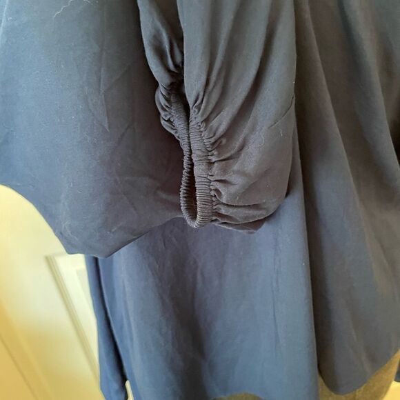 Elizabeth And James Navy Ophelia Blouse Size S - Picture 7 of 12